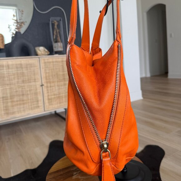 HARD TO FIND Givenchy Tinan Orange Leather Tote - Picture 5 of 11